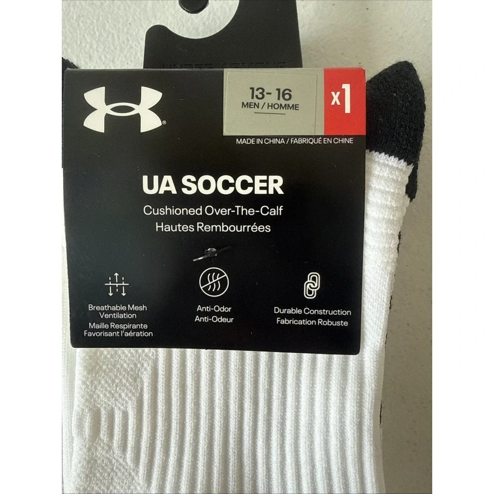 Under Armour Soccer Cushioned Over The Calf Mens Socks
